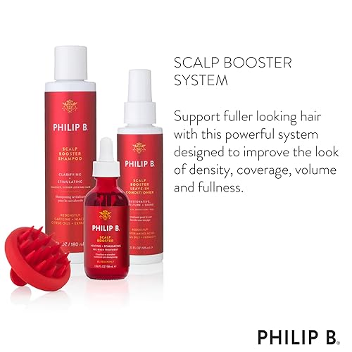 Miniatura 2 de Philip B. Sistema de refuerzo del cuero cabelludo incluye tratamiento prelavado del cuero cabelludo, champú, acondicionador sin enjuague y