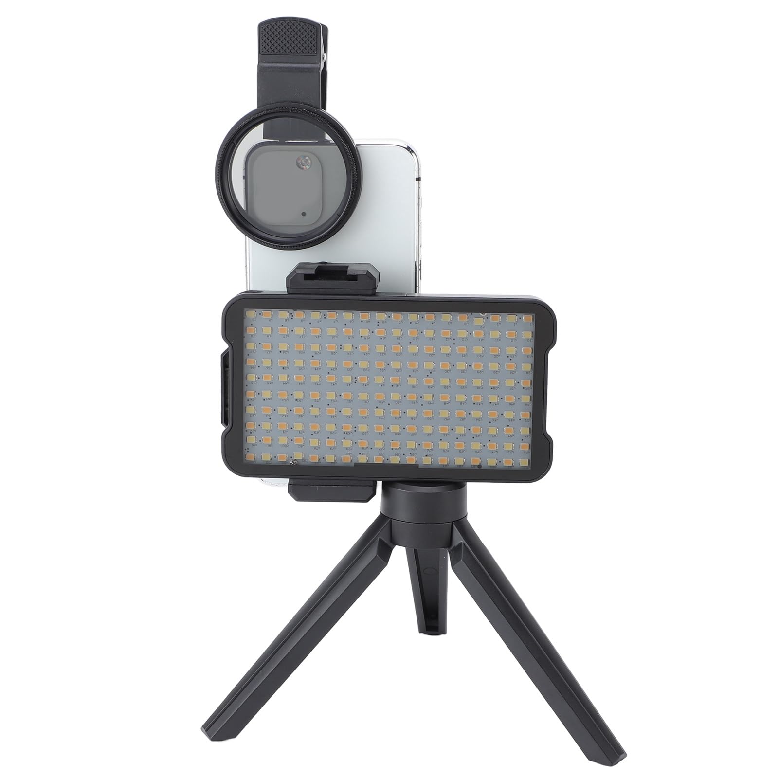Reduzca la Luz de Relleno de Tatuaje Reflejada con Filtro de Lente CPL de 52 Mm, Trípode Ajustable, Batería Recargable para Fotografía de Tatuajes, Transmisión en Vivo, 180 Cuentas