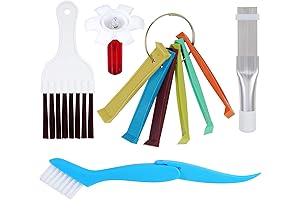 5-Piece AC Fin Cleaner and Straightener, All-Inclusive Condenser Cleaning Maintenance Repair Kit,...