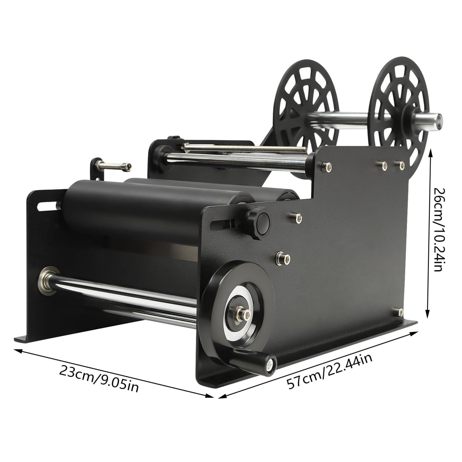 Aplikator etykiet do okrągłych butelek, ręczna maszyna do etykiet o szerokości 10-130 mm, bez pęcherzyków, 15-20 szt./min idealna do napojów i gastronomii