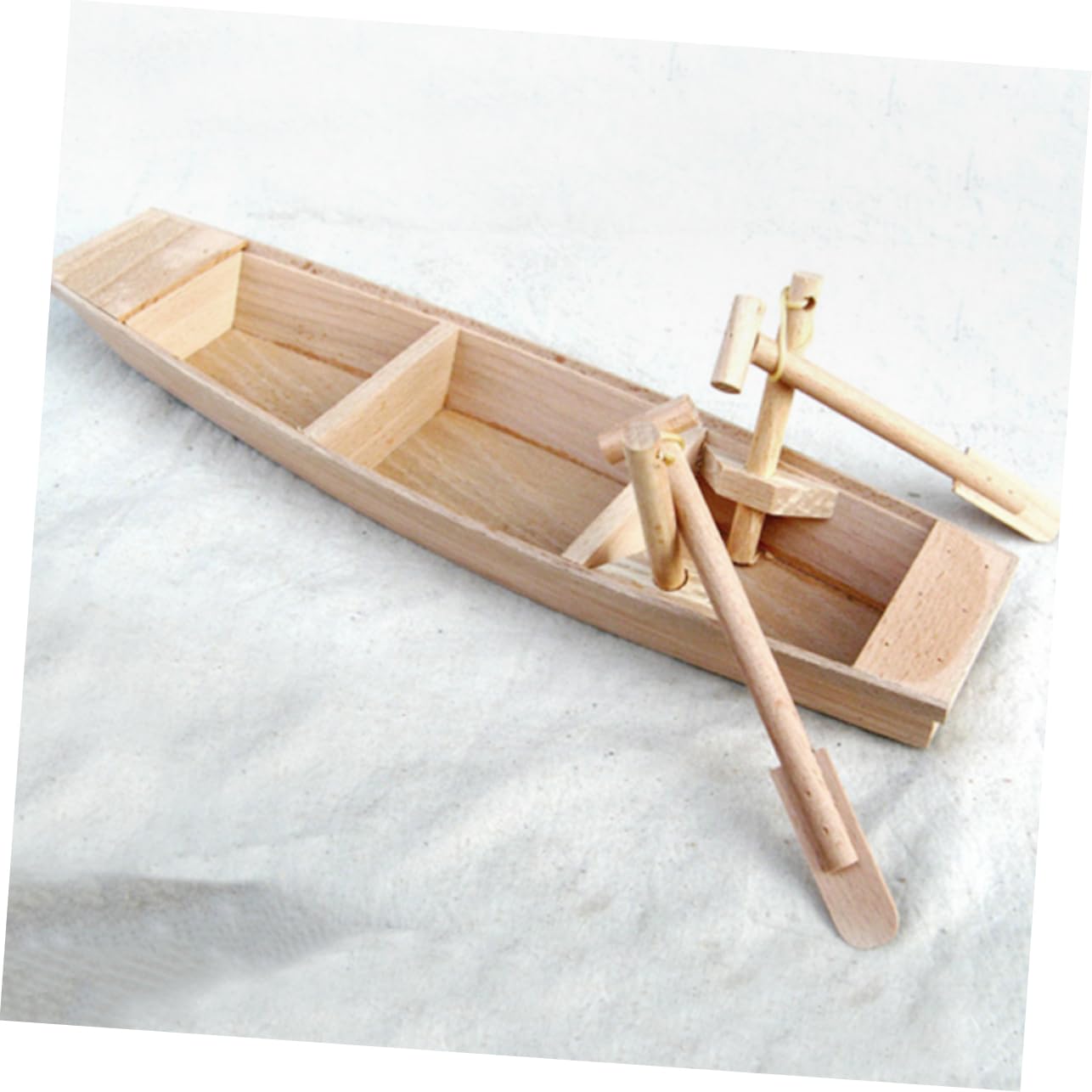 SUPVOX 3Pcs Rustic Wooden Boat Model Creative Boat Decor for Living Bedroom Office Desktop Ornament with Vivid Appearance for Home and Present Decor