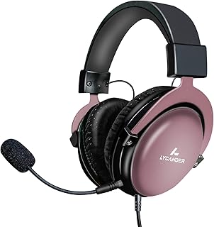 LYCANDER Casque USB avec Microphone Amovible, Prise Audio Hybride 3,5 mm et entrée USB, Construction en Métal Robuste, Convient pour les Appels de Conférence, la Musique, les Films et les Jeux