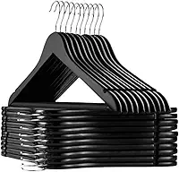 Cabide Madeira variações Preto ou Marfim (10, Preto)