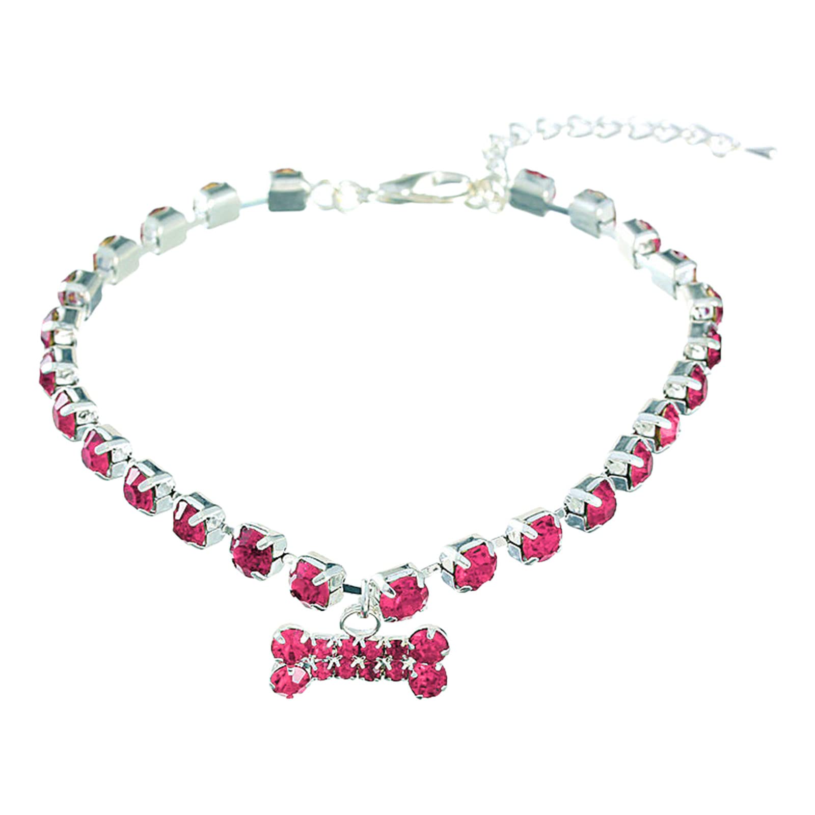 Collar ajustable para perros y gatos, para cachorros, animales pequeños, seguridad, reflectante, nailon, resistente, duradero, decorativo (L)