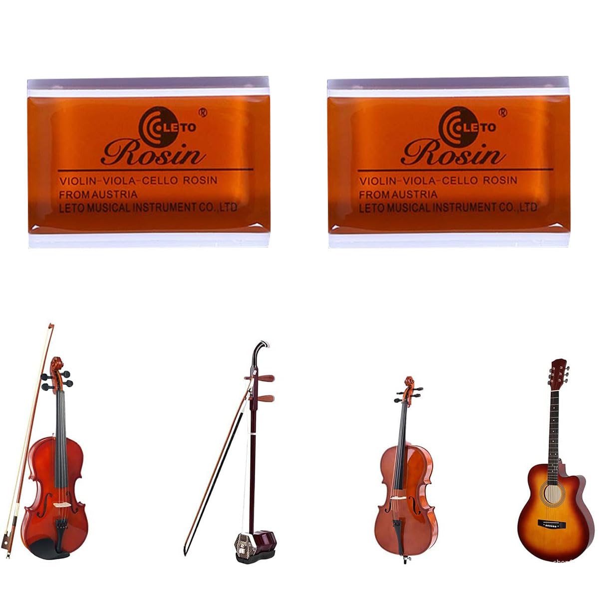Kolophonium, Geige Kolophonium, 2 Stück Kolophonium Violine, Kolophonium Geige Für Violinen, Cello Kolophonium, Kolophonium Natürliches, Natürliches Kolophonium Geige, Staubarmes Rosin, Rot, 2pc