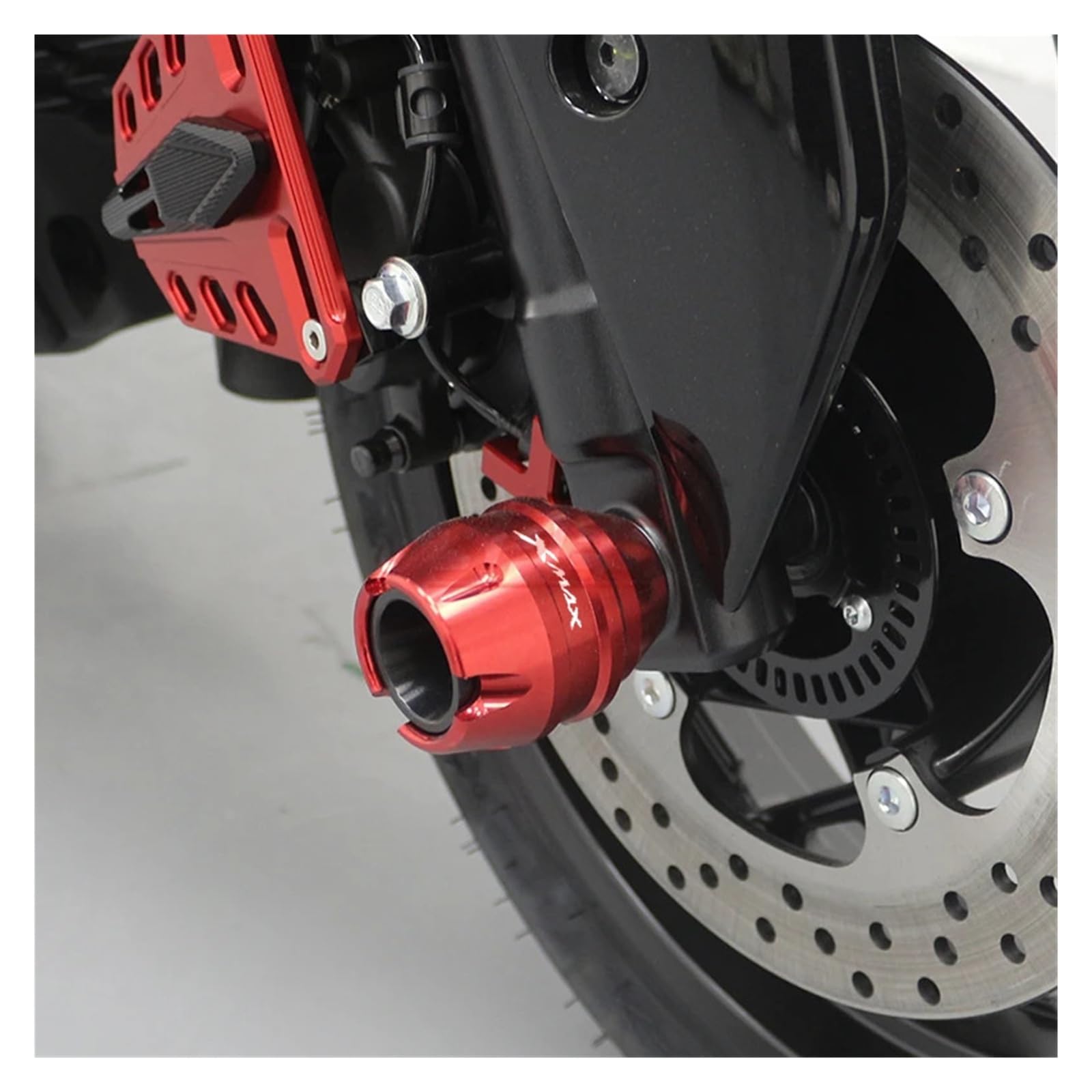 NOWY przedni widelec motocykla koło tłumik opadający rura rama ochronna rama suwak zabezpieczenie przed uderzeniem dla Yamaha XMAX300 2025 Ramka(Front After Blue)