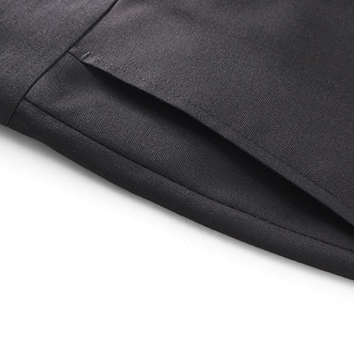 YOUTHUP Garnitur męski, 2-częściowy, slim fit, garnitur męski, biznesowy, wesele, nowoczesny garnitur, marynarka, spodnie garniturowe, czarny, XL
