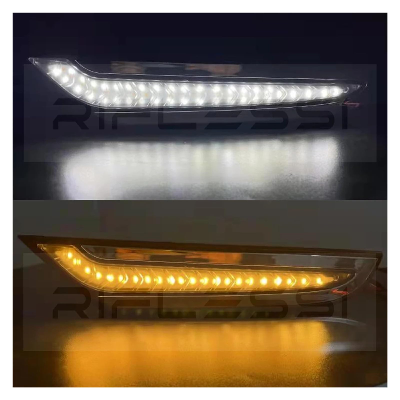 Shuogoufeng Store Reflektor LED 24 V kompatybilny z Actros MP3 Przednie światło kierunkowskazu Światła do jazdy dziennej Dynamiczny kierunkowskaz Nakładki na lampy
