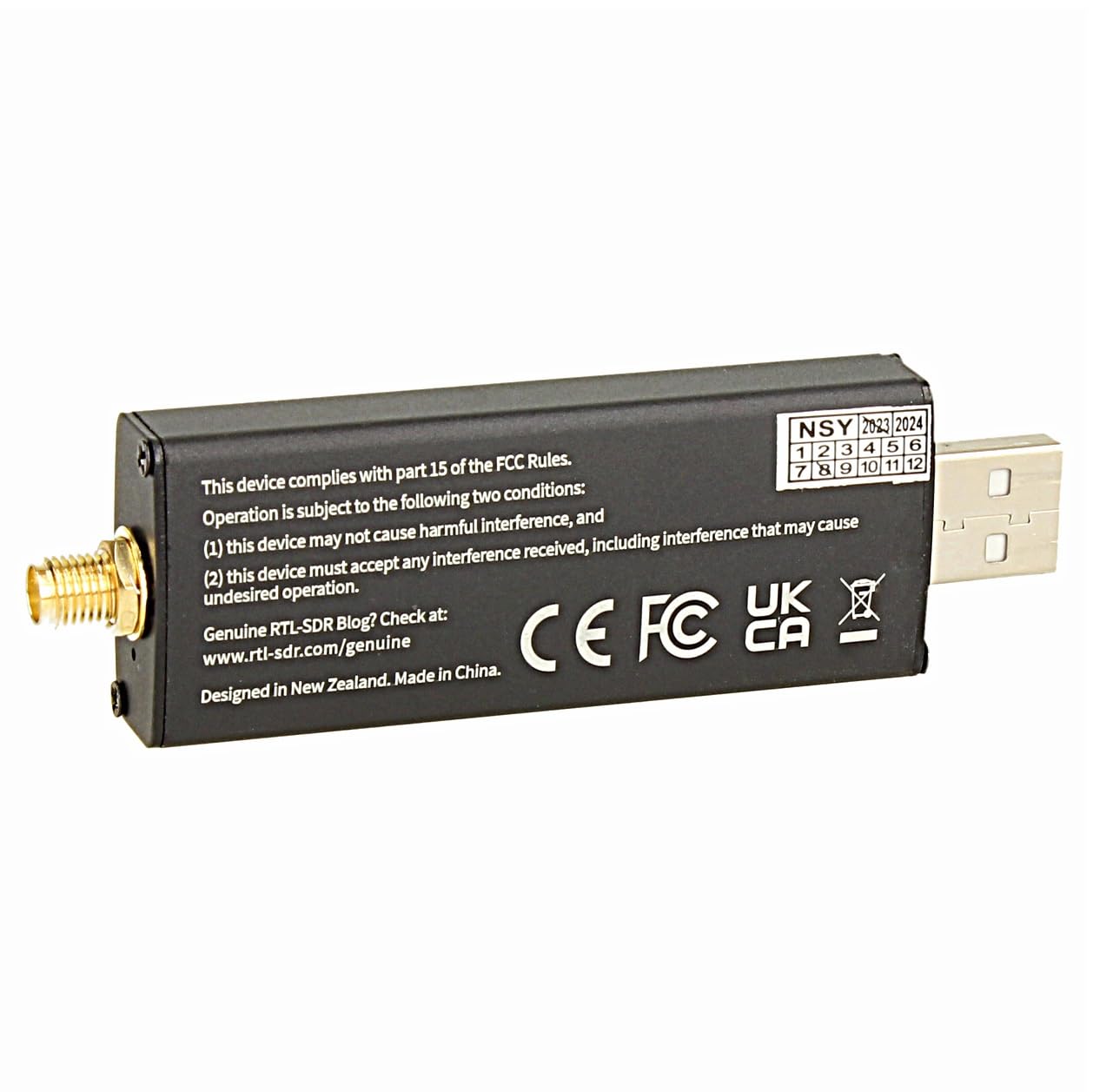 RTL-SDR Blog V4 Tuner SDR R828D haute performance Réception RF améliorée