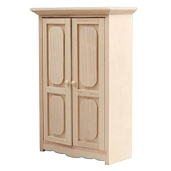 ドール家具　ワードローブ/クローゼット　ベージュ ドール家具 ワードローブ/クローゼット ベージュ