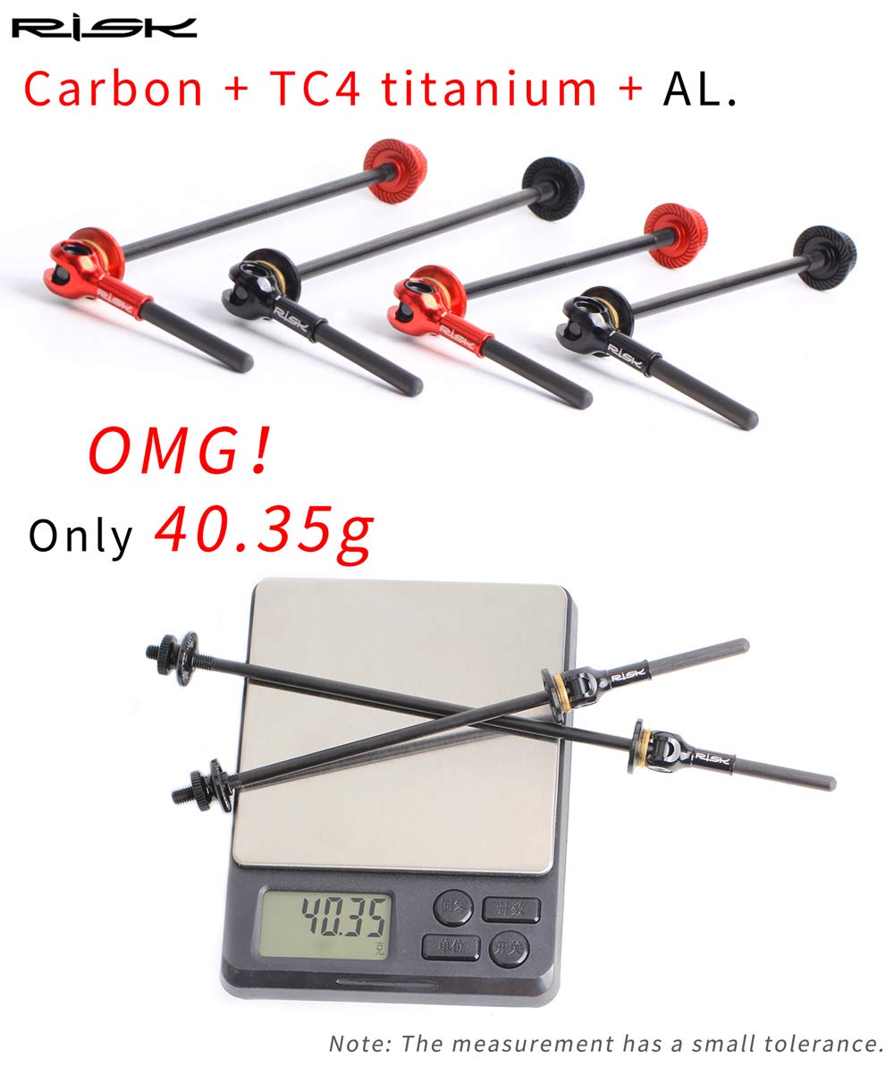 Assi Sgancio Rapido In Titanio E Carbonio Per Bici - 40.35g Per Strada E MTB - Foto 10