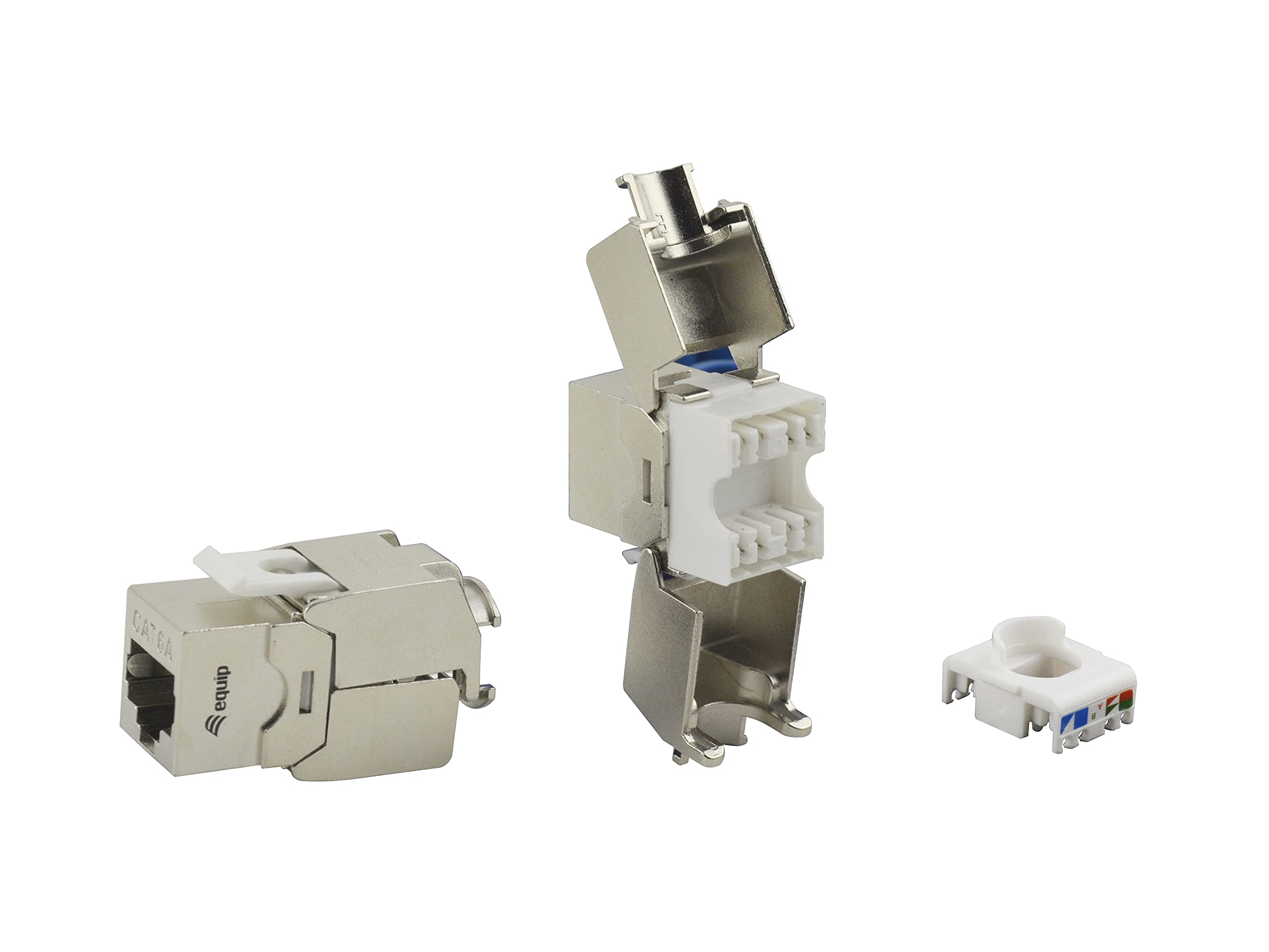 Keystone Jack blindé Cat.6A Equip 767222, conception métallique robuste et durable - 2