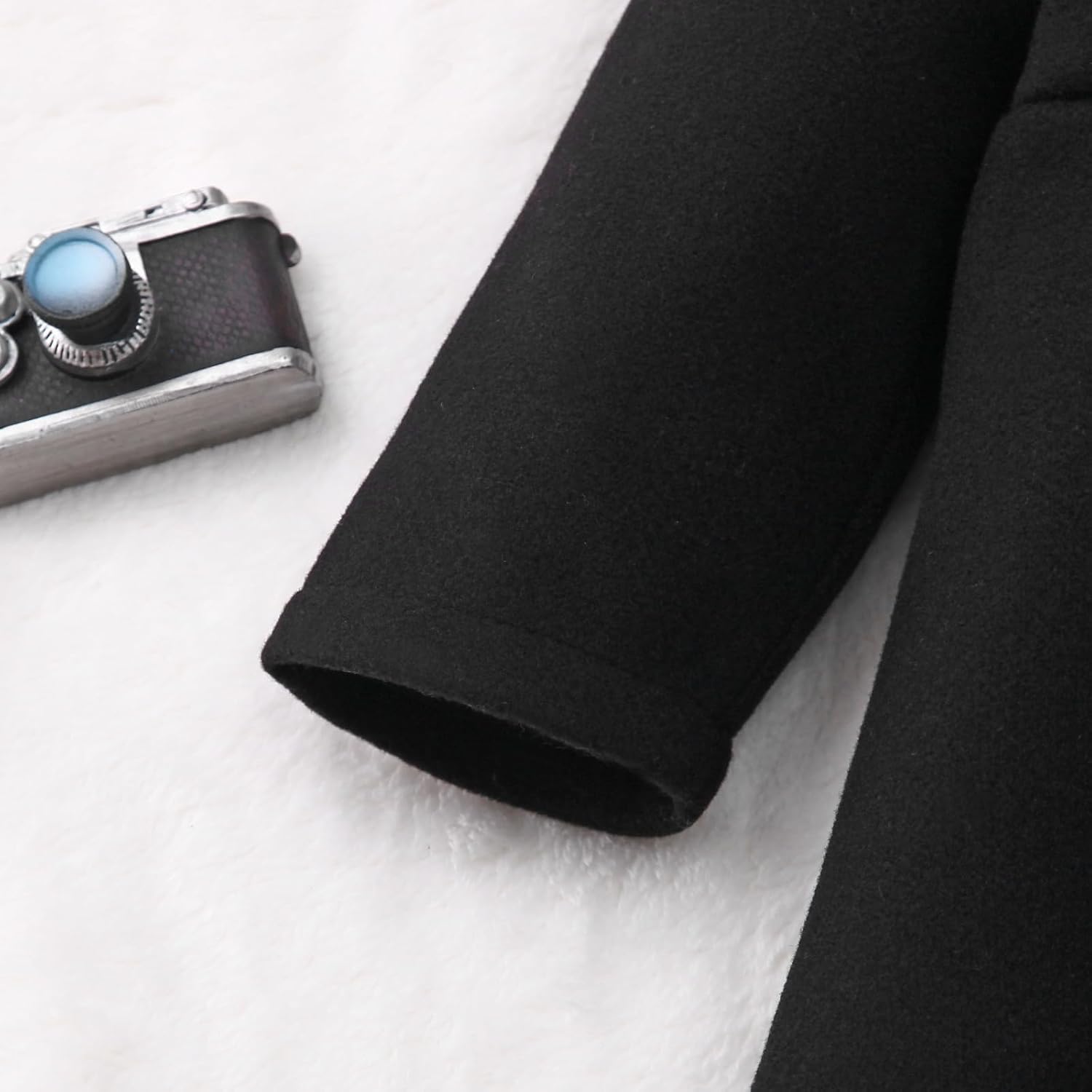 Toddler Baby Girl Coat Long Sleeve Buttons Jacket Kid Girl Dress Coat Outwear Clothes - Image 5