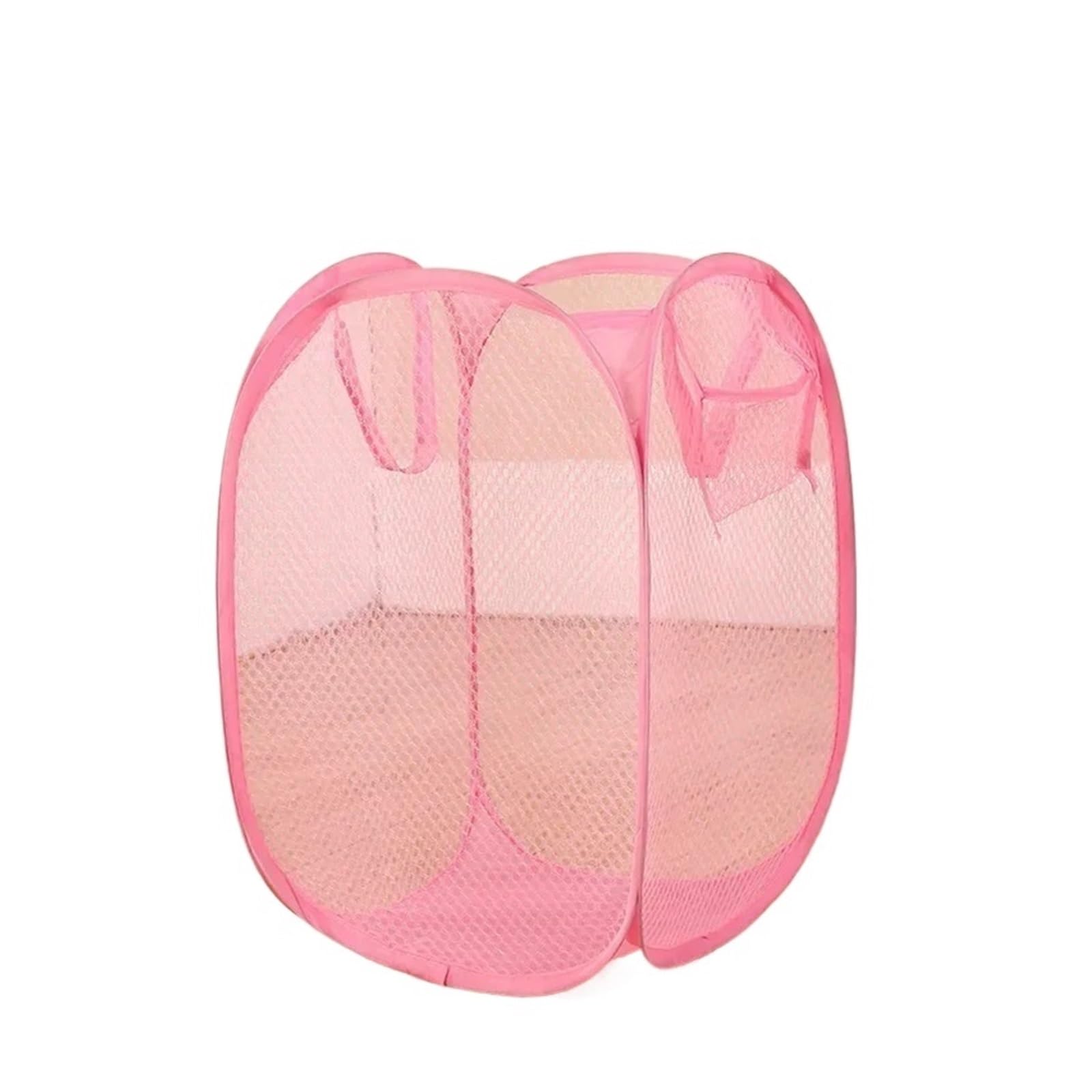 MRKU Folding Laundry Basket Household Storage Hamper Foldable Monochrome Simple Dirty Clothes Bathroom