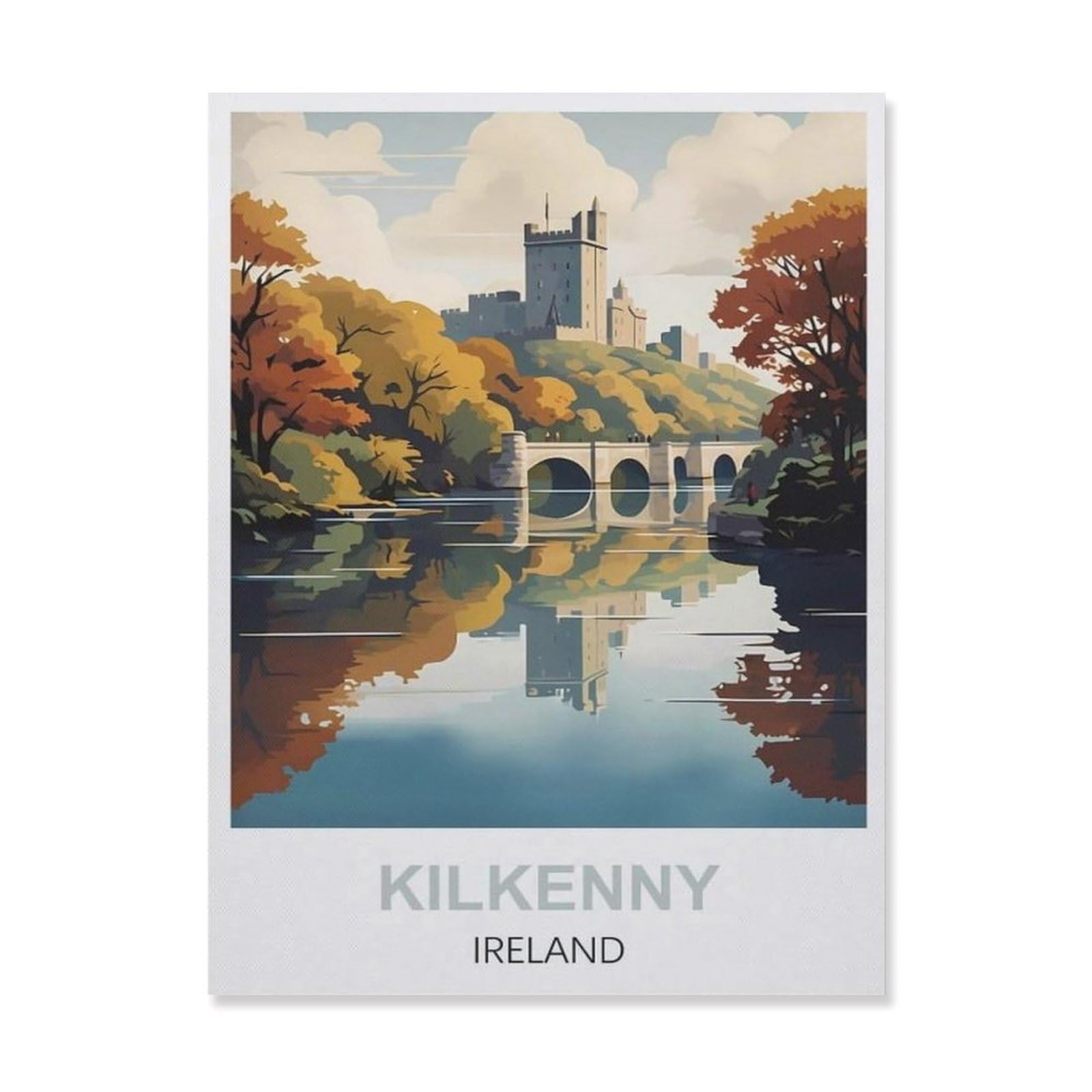 Vintage Metal Tin Sign，Kilkenny Ireland(15x30cm）