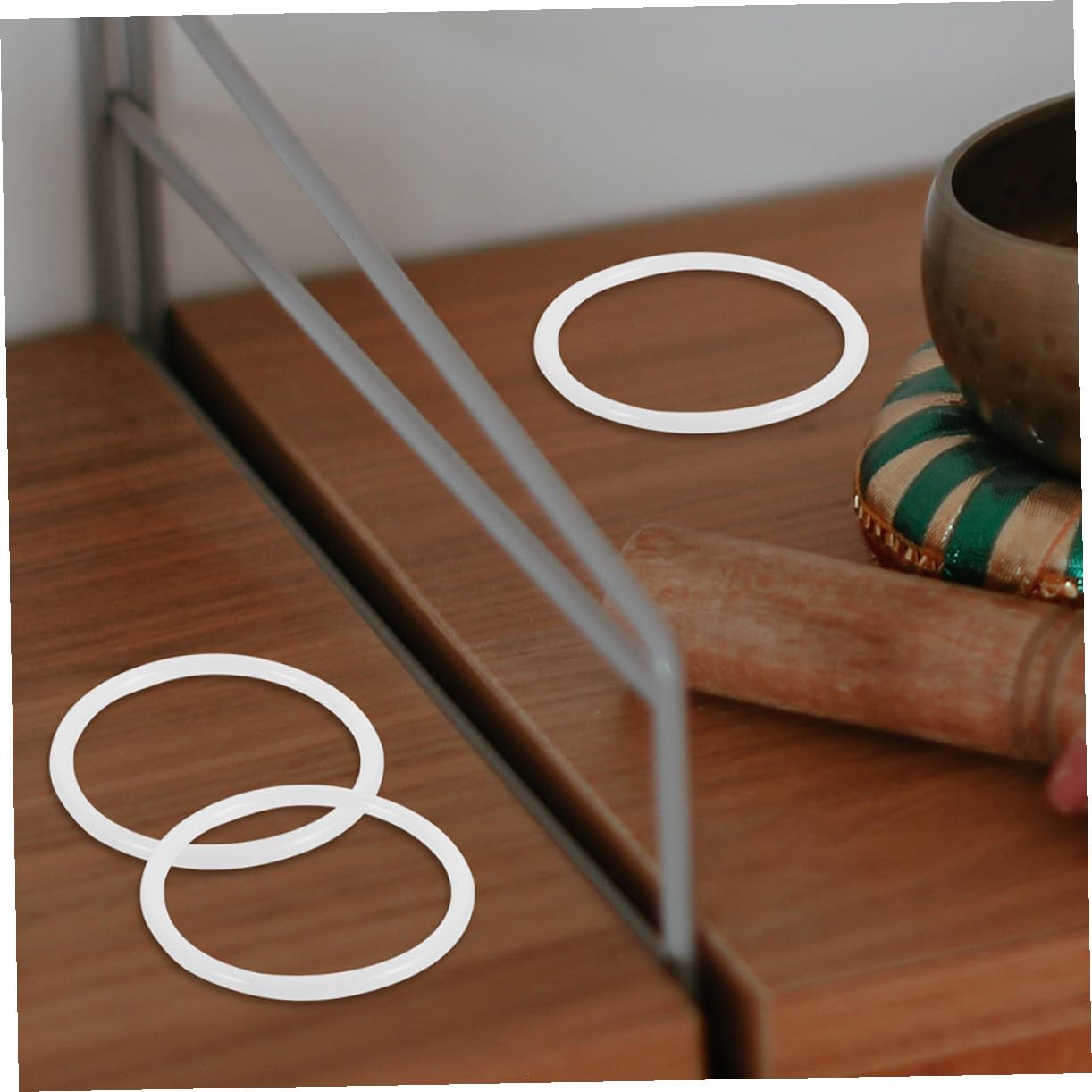 Anneaux en Caoutchouc pour Bols Chantants en Cristal 3pcs, Joints Toriques Confortables et Faciles à Entretenir pour Yoga et Décoration Artisanale