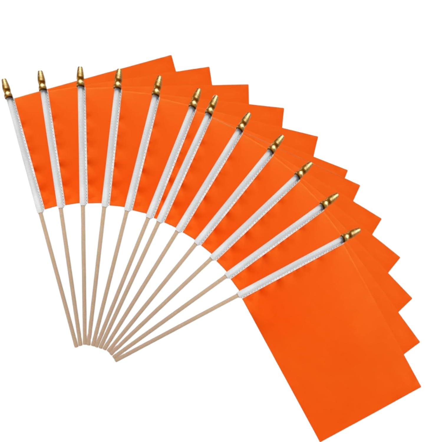 50 Bandierine Rosse A Mano - Con Bastoncini Plastica 30cm Per Feste E Eventi Sportivi | 14x21 Cm - Foto 11