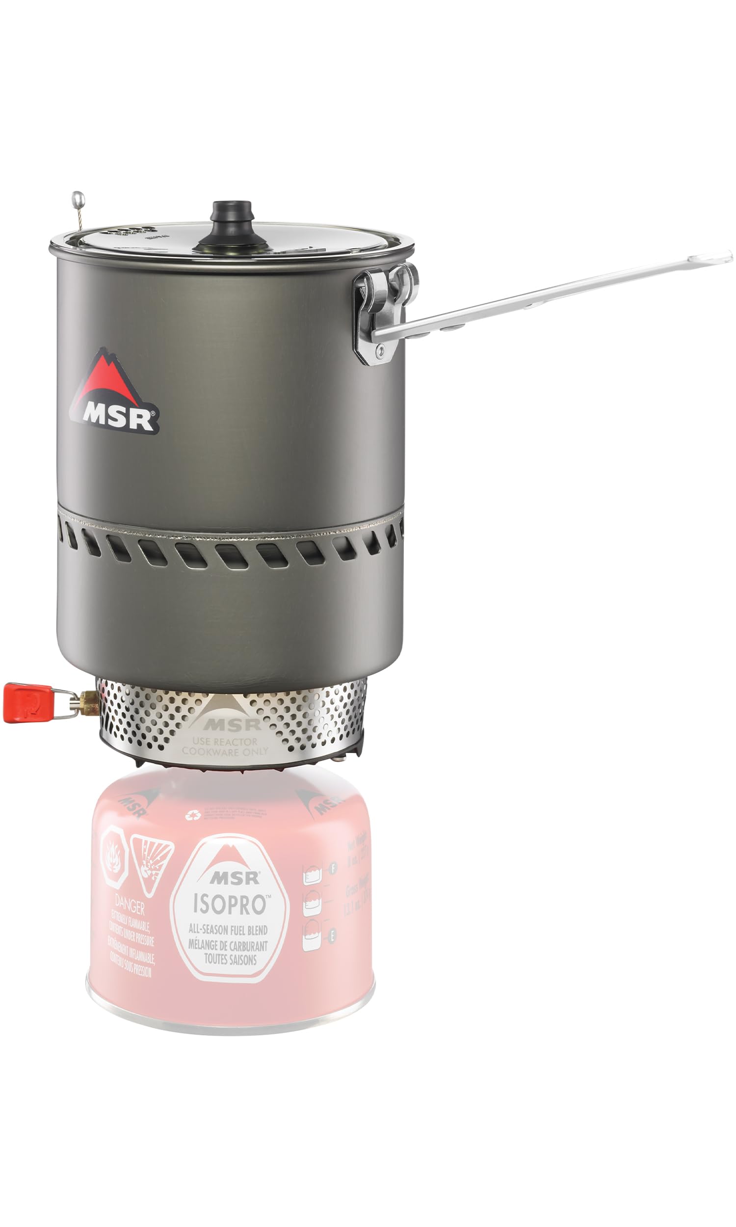 MSR Reactor Windproof Camping and Backpacking Stove System, 1.7L, 2024 Version