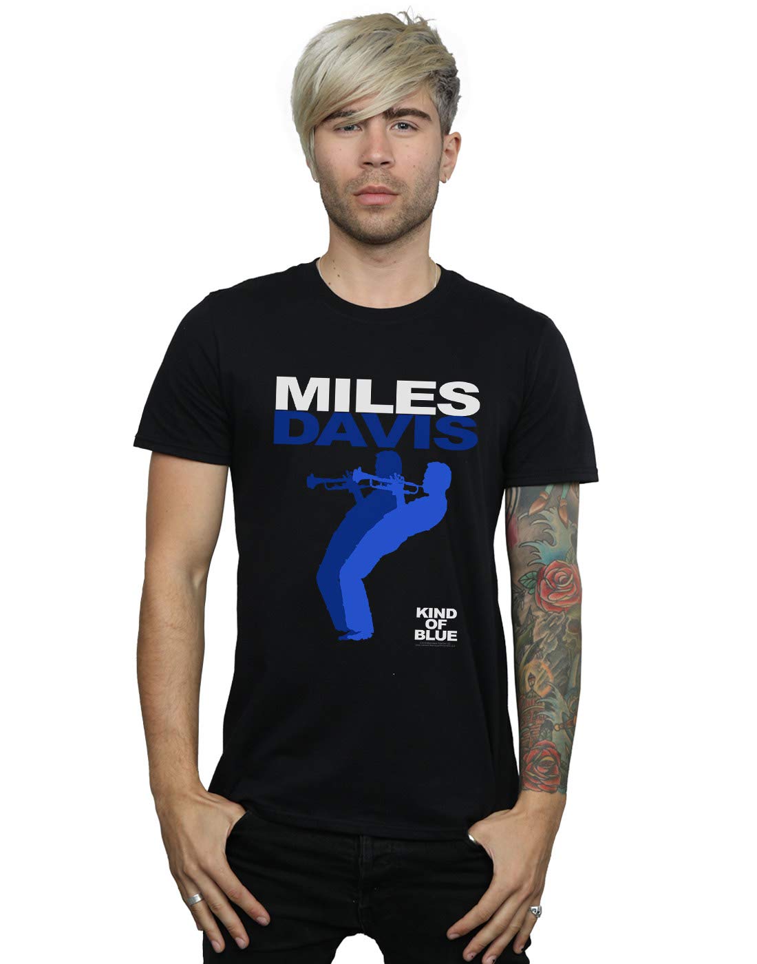 Absolute Cult Miles Davis Men's Kind of Blue T-Shirt Black X-Large