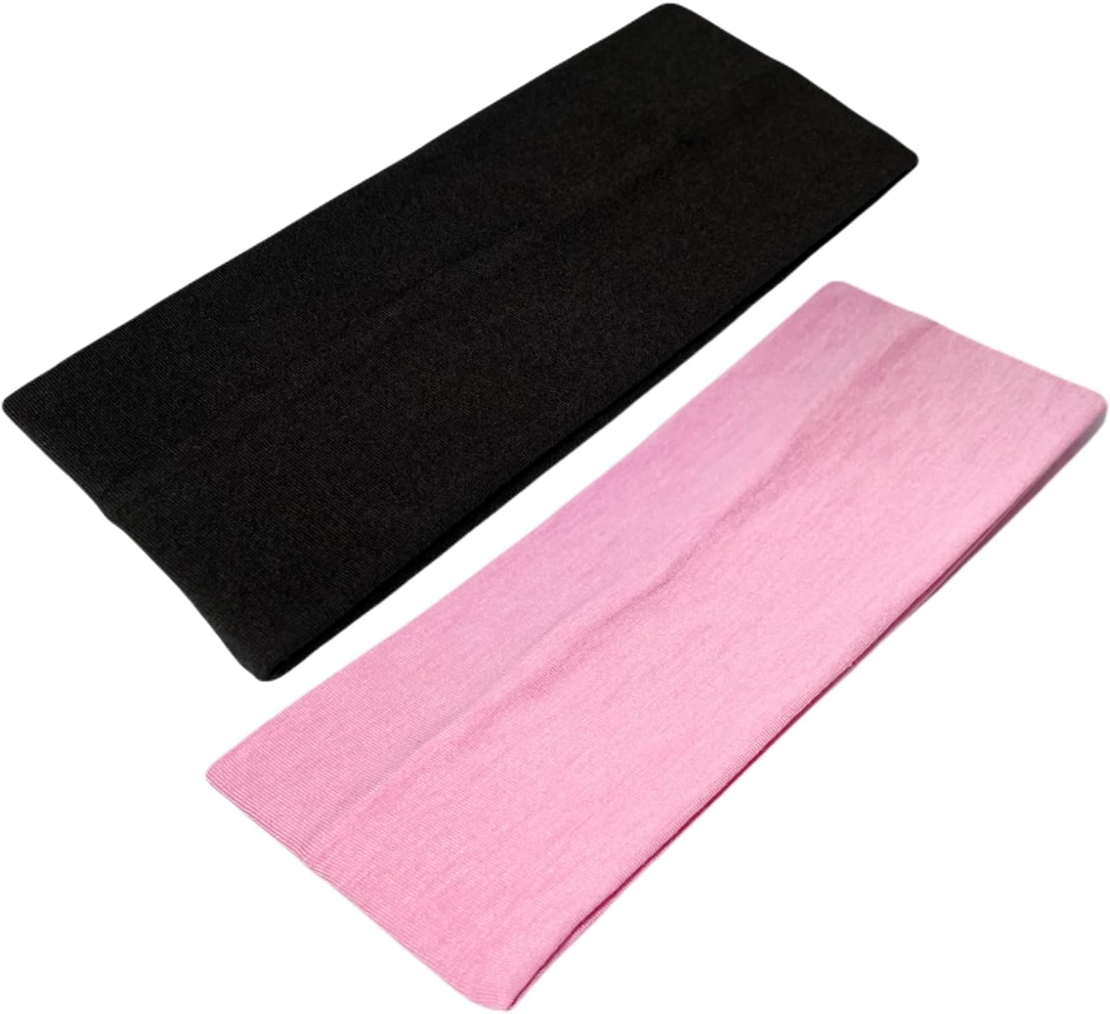 WESTEND CHOICE 9cm Wide Headbands 2 Pack Soft Head Band Plain Stretchy Unisex Kylie headband Bandeau Headbands for Women & Men Gym Yoga Hair Band (Mixed set 3)