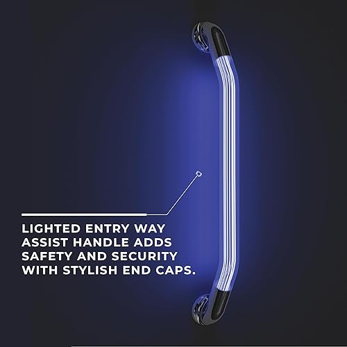 Miniatura 2 de Manufacturer's Select ITC - Mango IllumaGrip de 20 pulgadas con mango central iluminado por LED para RV, barco o mango de asistencia de escalón para