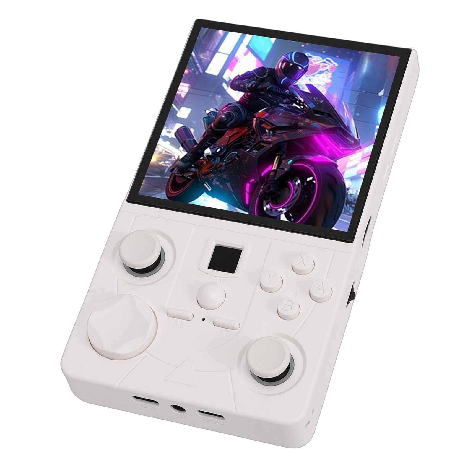 Console di Gioco Portatile con Schermo HD MIPI da 4 Pollici di Gioco retrò con Doppio Joystick Ricaricabile per Supporto di Espansione della Scheda di Memoria (64G)