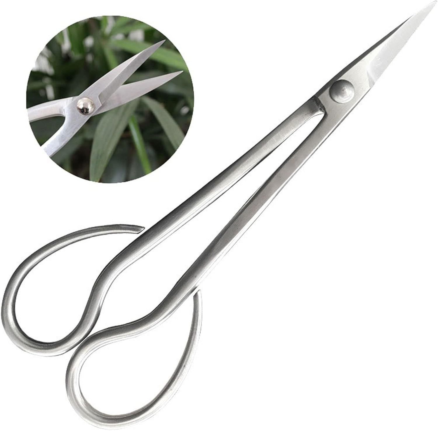 INLIMA Gardening Scissors 1pc Pruning Scissors Bonsai Scissors Stainless Steel Clean Cut With Long Handle For Flower Arrangement