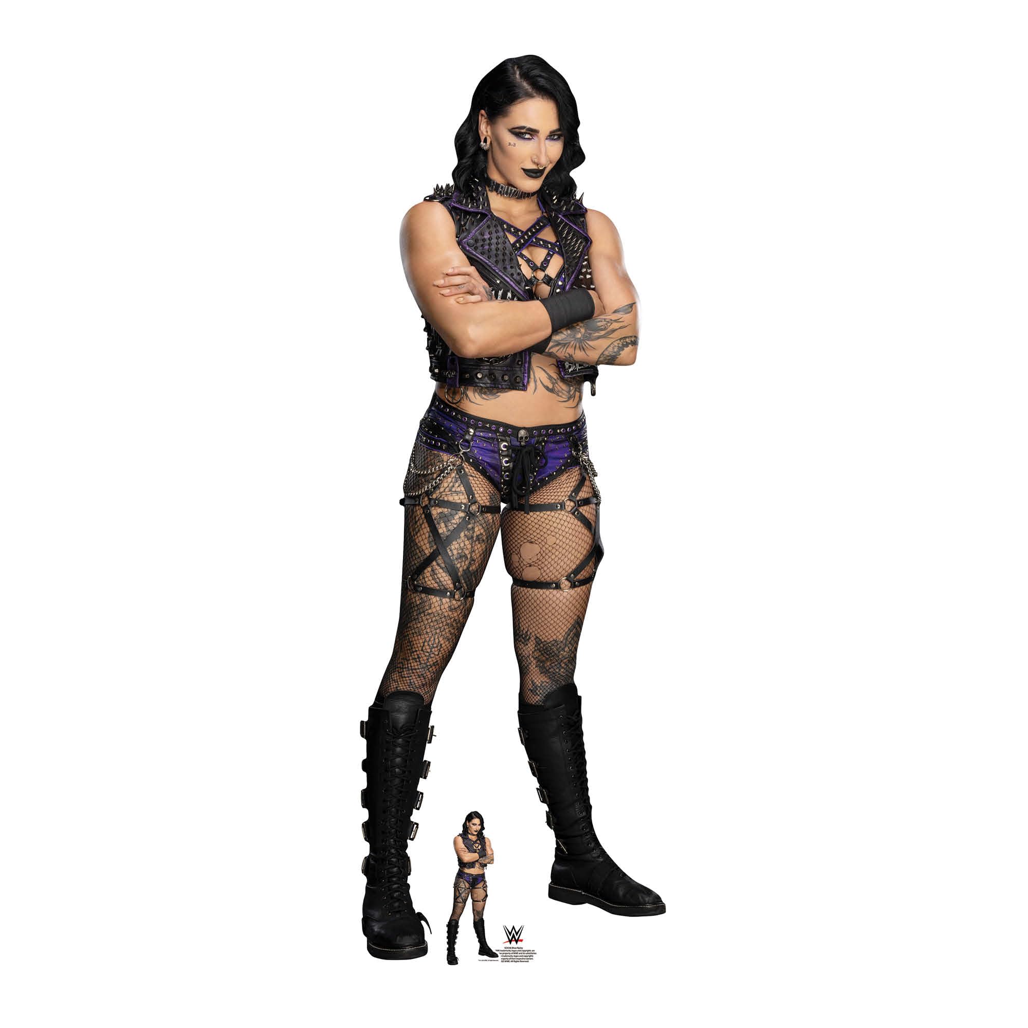 Star Cutouts SC4577 WWE Rhea Ripley 3-Pack Shelf Top Cardboard Cutouts – Wrestling Fan Display, Party Décor & Collector Gift — view 16