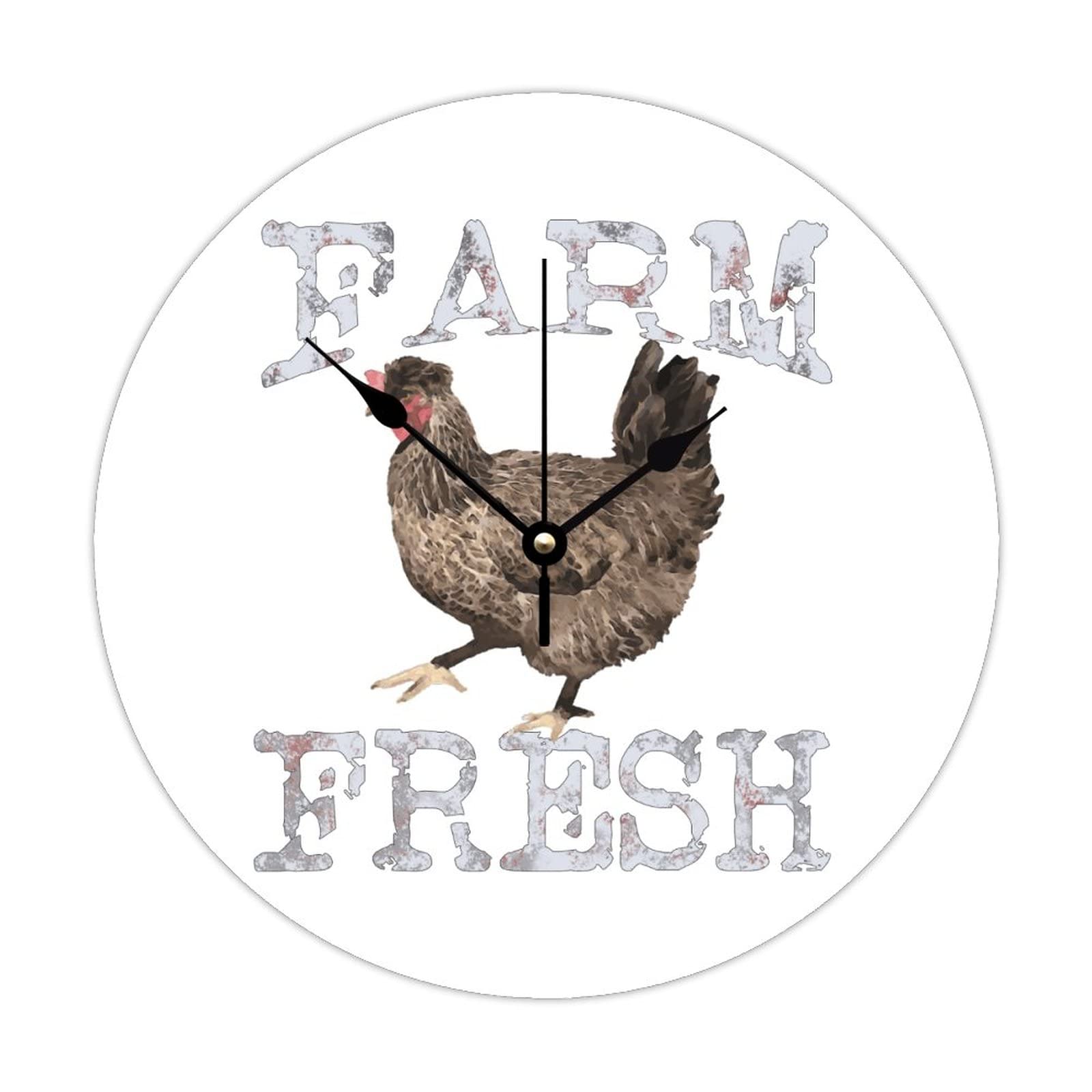 Horloge murale coq de la ferme déco de cuisine chaleureuse