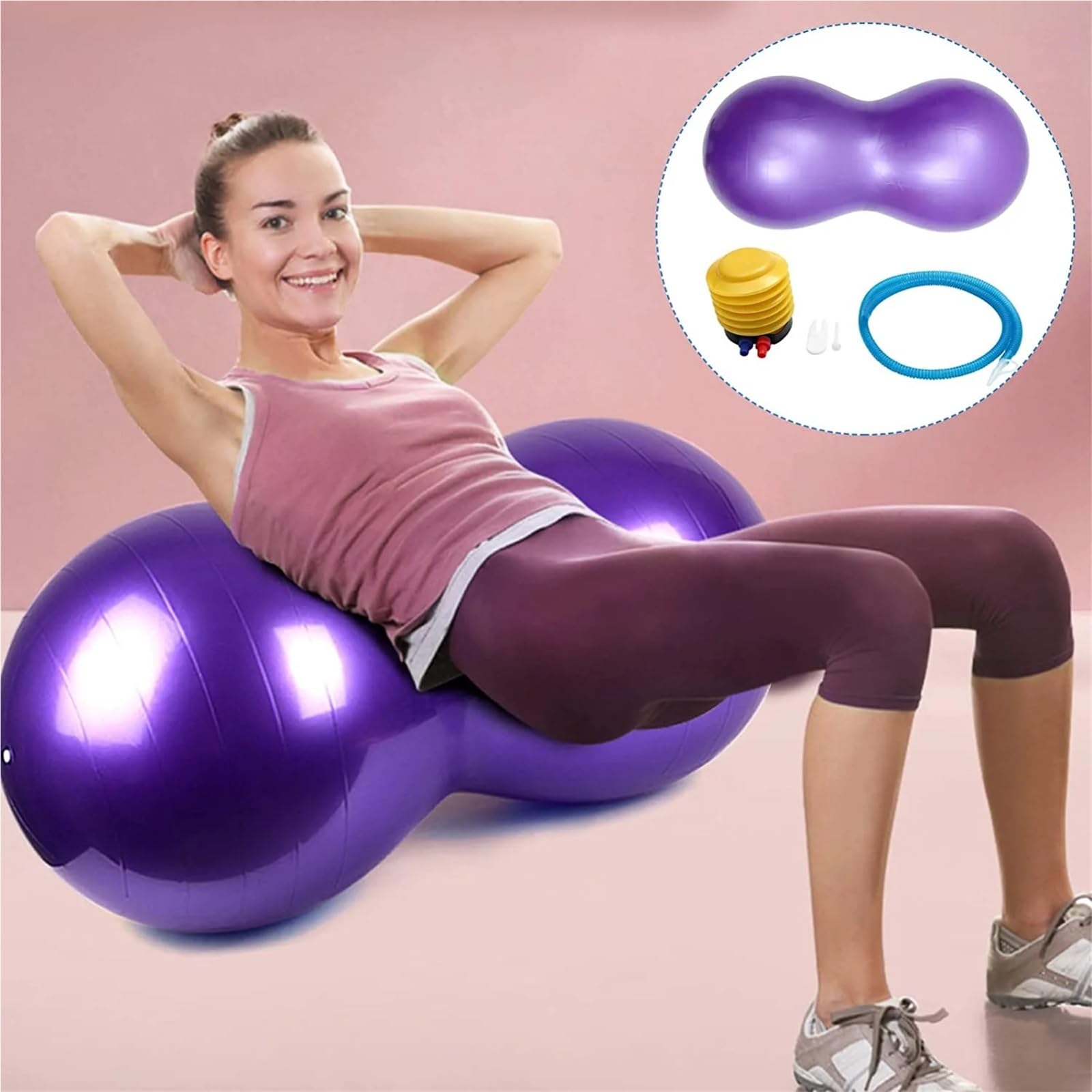 Balance Trainer Esercizio Palla Yoga Arachidi Palla Yoga Palla Con Gonfiatore Fitness Palla Addensare Palla Per Yoga Pilates