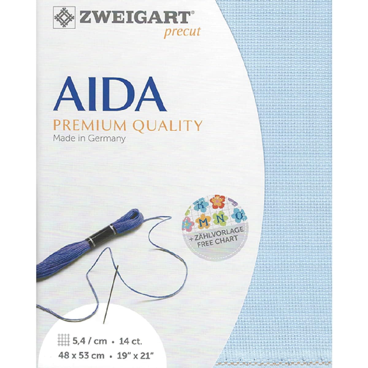 Toile Zweigart Taping étoile-aida col.503 coupon de tissu pour broderie d'art
