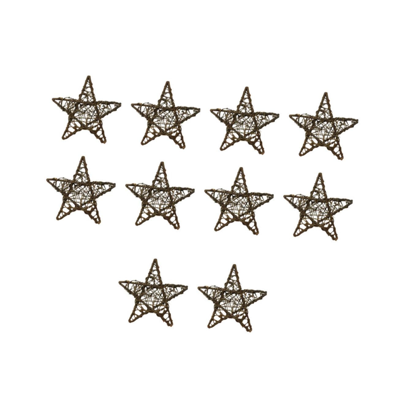 Ciieeo 30stücke Rattan Fünfstern-Dekoration Für Weihnachten Kreative Ornamente Für Hochzeiten Partys Und Tischdekorationen Weihnachtsdeko Für Zuhause Und