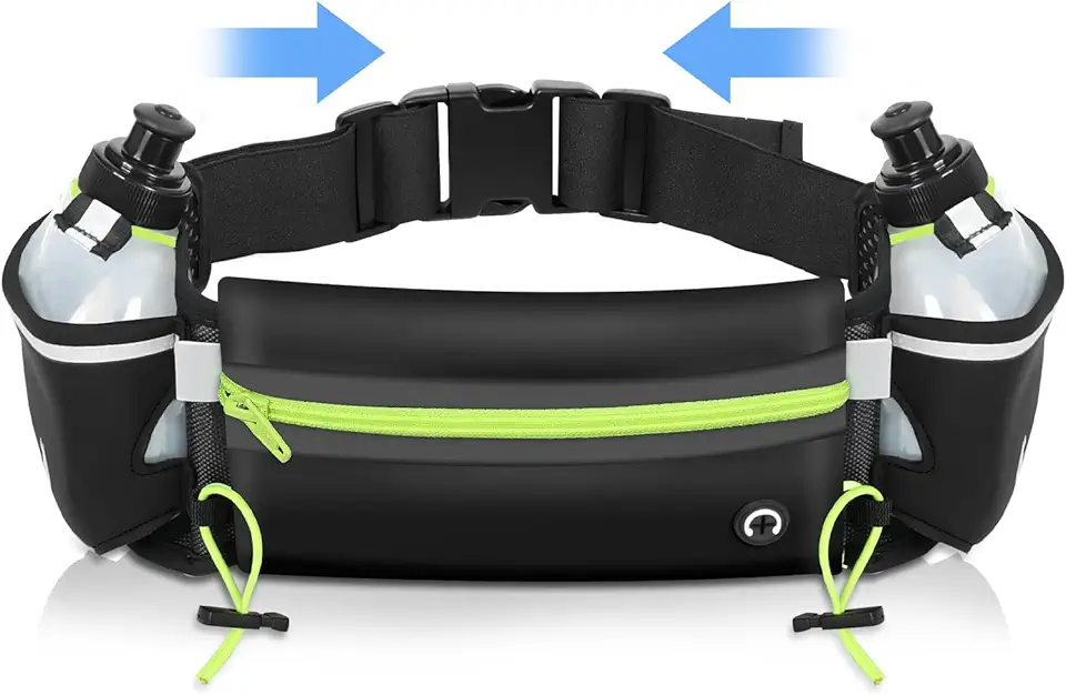 Cinto de Corrida de Hidratação, Cinto de Hidratação de Corrida, Cinto de Corrida com Garrafas, Bolsa de Cintura com Garrafa de Agua, Pochete de Corrida, Cinto com Suporte para Garrafa de Água