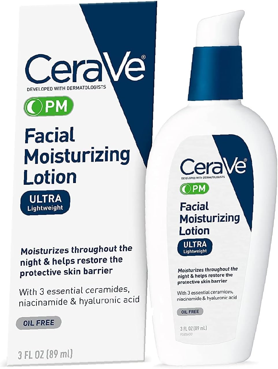 CeraVe Facial Moisturizing Lotion cake free summer makeup, tips and tricks for summer makeup