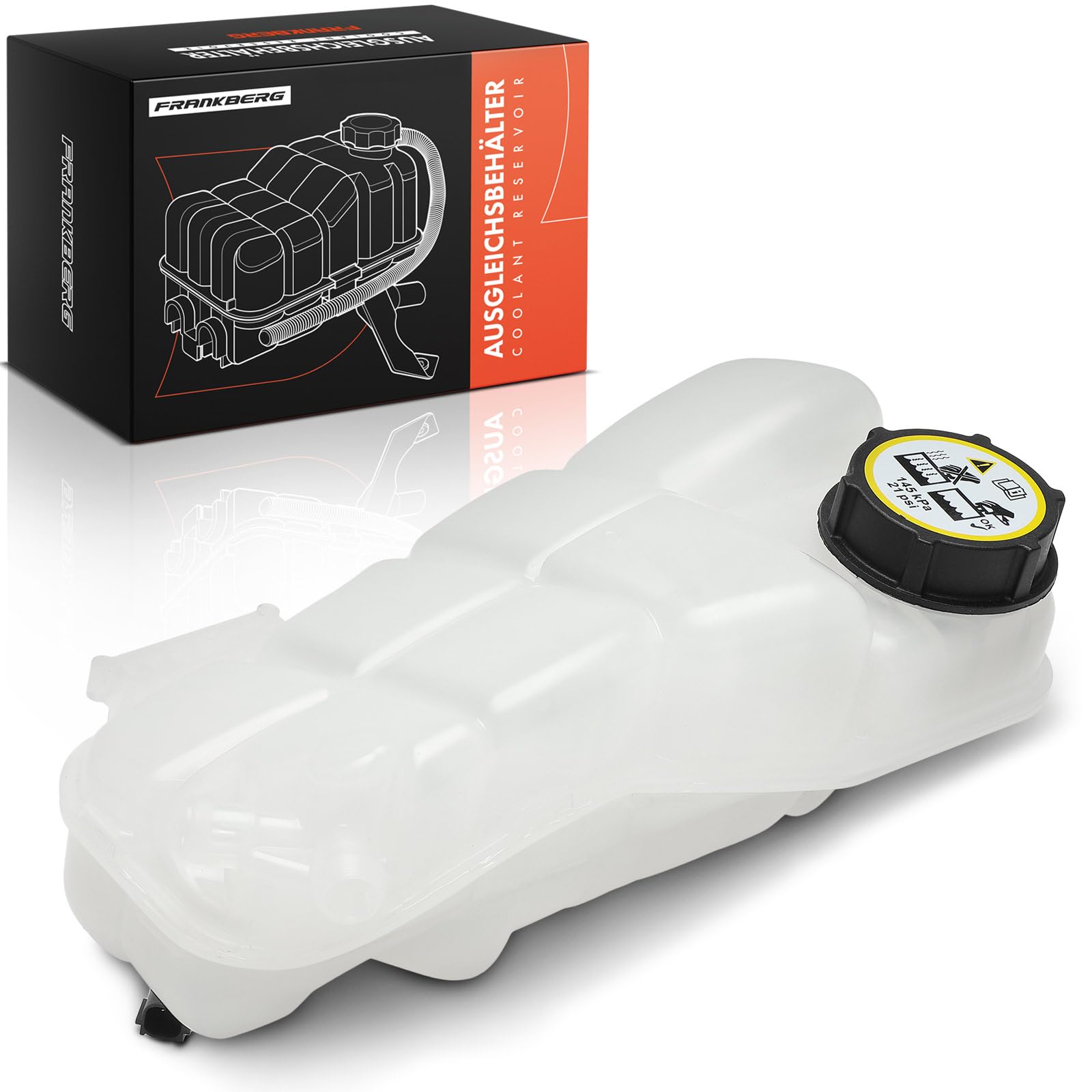 Frankberg Serbatoio di espansione del liquido di raffreddamento con tappo | e, Compatibile con: V40 Hatchback 525