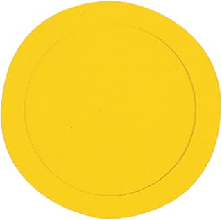 Markwort 9-Inch Rubber Poly Spots-Box of 10 (Yellow)