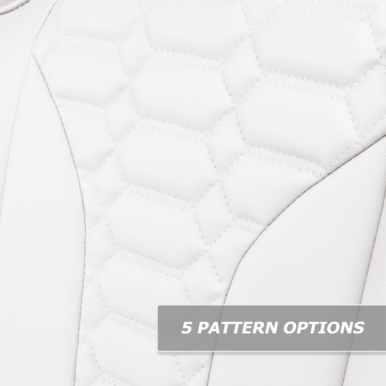 MODZ® FS2 Custom Golf Cart Front Seat for ICON [20,i20L,i40 & i40L] - [Add $40] - White Base - Double Diamond Pattern