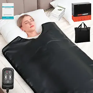Infrared Sauna Blanket for Home - Portable, Adjustable Temperature & Timer, 71 x 31.5 inches