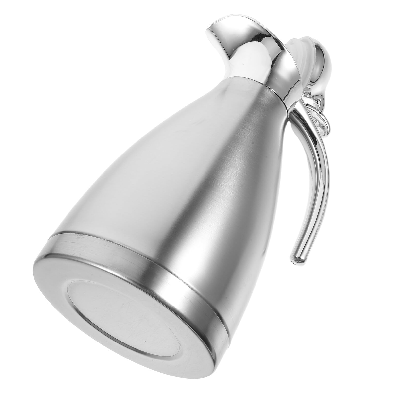 Bouteille Isotherme en Acier Inoxydable 201, Capacité 1,5 L, Simple Paroi, Couleur Argentée, pour Eau Froide, Maison, Bureau et Voyage, Pot sous Vide Anti-fuite, Bouilloire