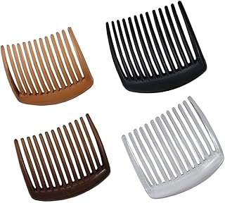 Side Combs Plastic Teeth Side Comb Plain Hair Combs Hair Side Combs for Women Plastic Hair Clip Combs 4pcs