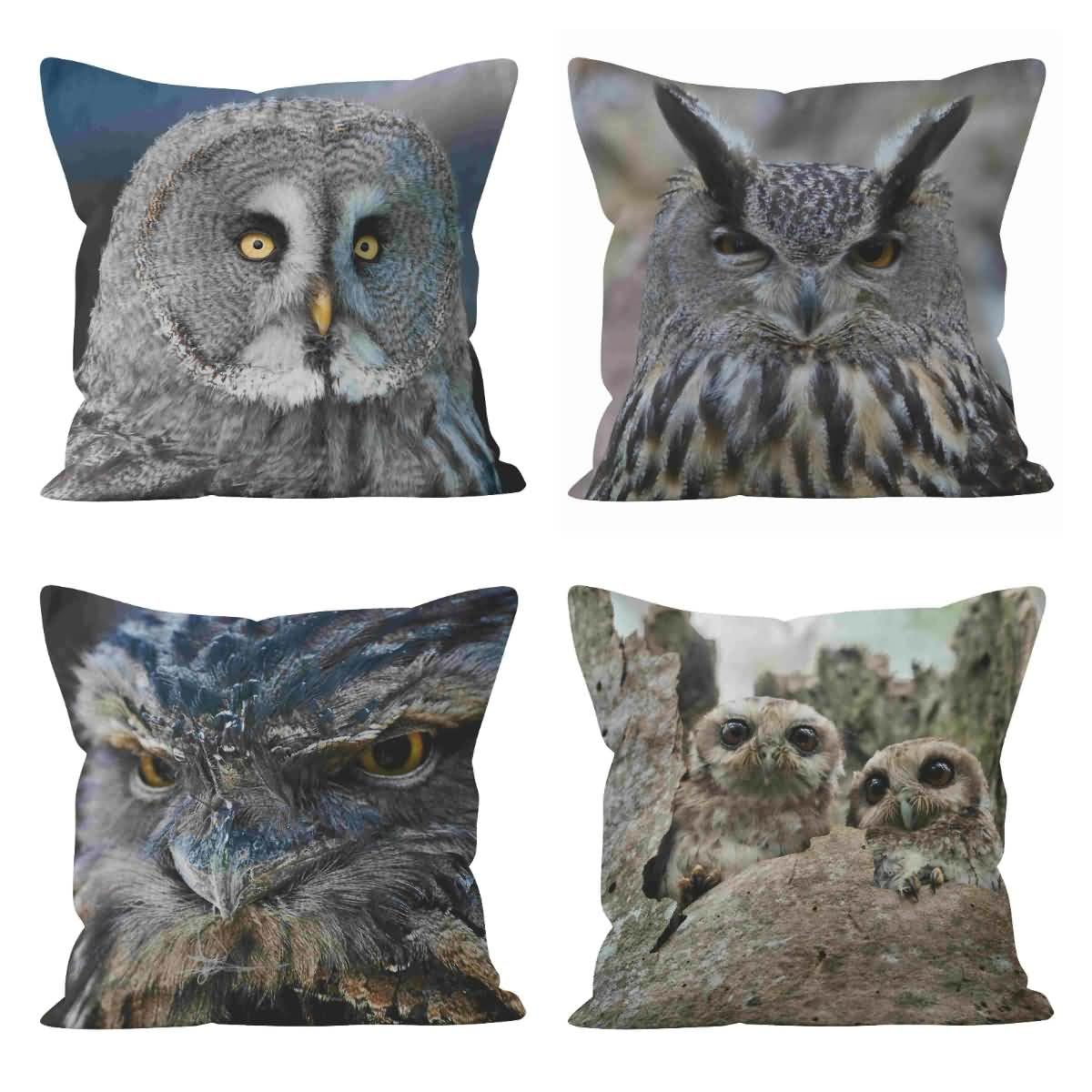 Fundas de almohada de lino para sofá, fundas de cojín de lino para sala de estar, sofá de 50 x 50 cm, fundas de almohada Raptor para sofá al aire libre, fundas de cojín de repuesto para sala