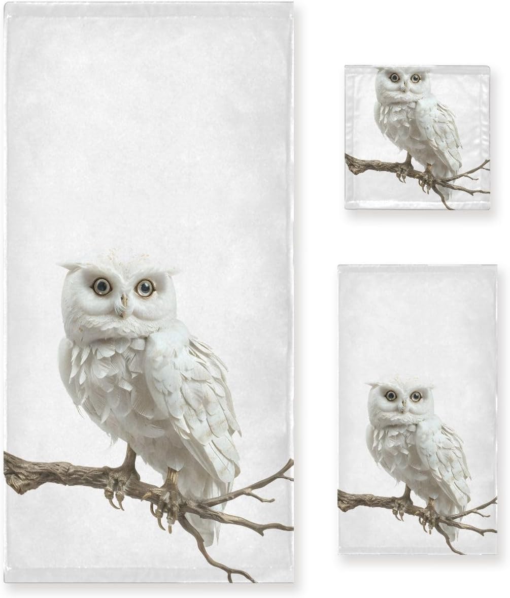 Bolaz Bath Towel Sets for Bathroom Hand Towels Fingertip Towels Hydrangea Flower Blue Decorative Soft Cotton 3 Piece Absorbent