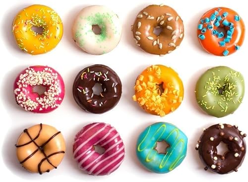 Komfylife 2 Pcs Silicone Donut Baking Pan Mold 9 Cavity Non-Stick Doughnut Tray For Microwave, Freezer & Oven - 100% Food Grade Silicone, Bpa Free Bakeware Donut Pan #TOP3
