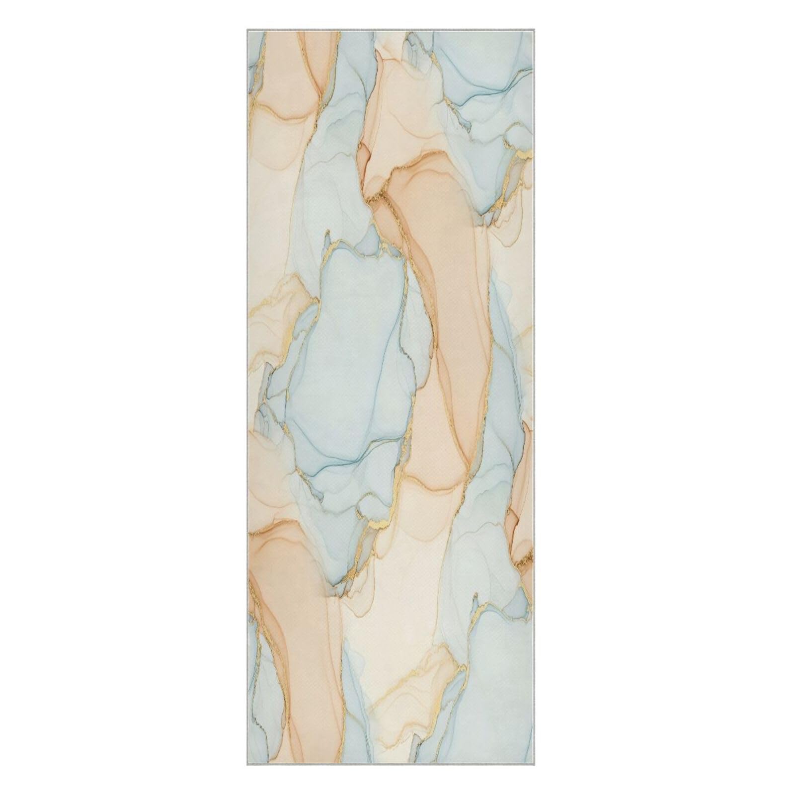 BURSTDDY Marble Hot Yoga Towel Absorbent Non Slip Yoga Mat Towel