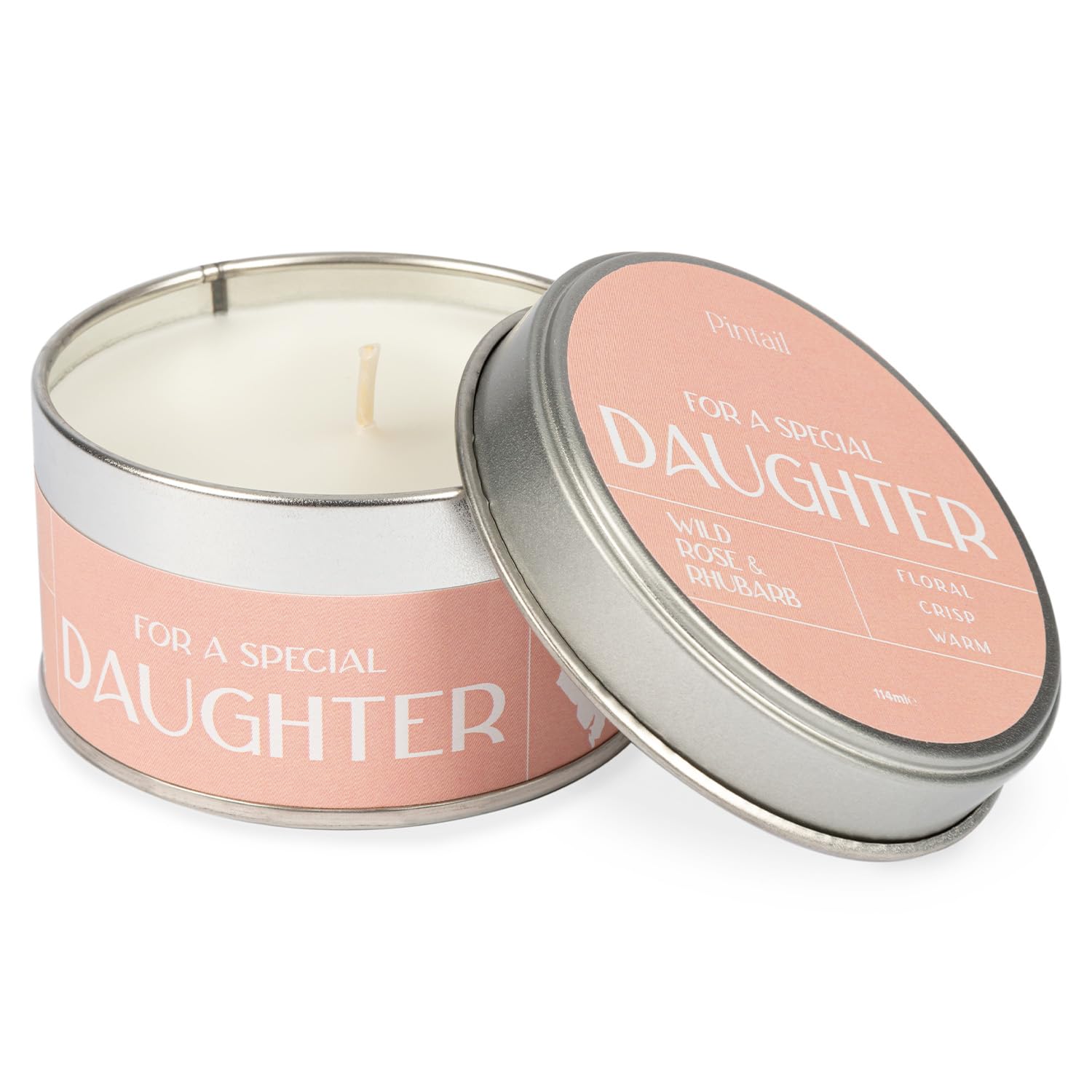 Pintail Candles for A Special Daughter Occasion Candle (Wild Rose & Rhubarb Home Fragrance) Birthday Gifts for Women, Daughter Gifts, Scented Candles Gifts for Women - Genuine Pintail Candle Gift