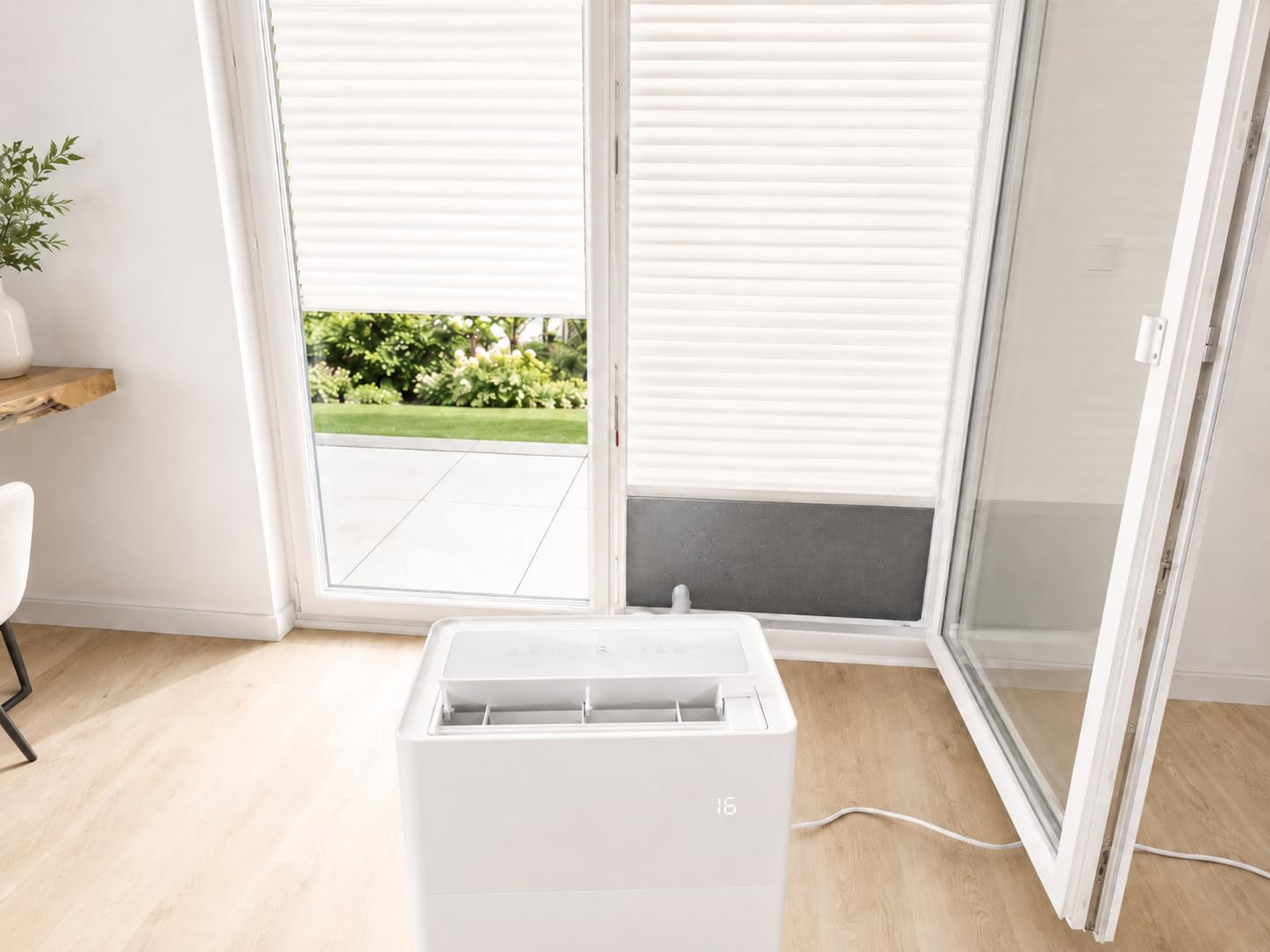 Fensterabdichtung 30-249 cm für mobile Split-Klimaanlage kompatibel mit Midea PortaSplit, Climia, Evolar, Eurom, Trotec, Remko