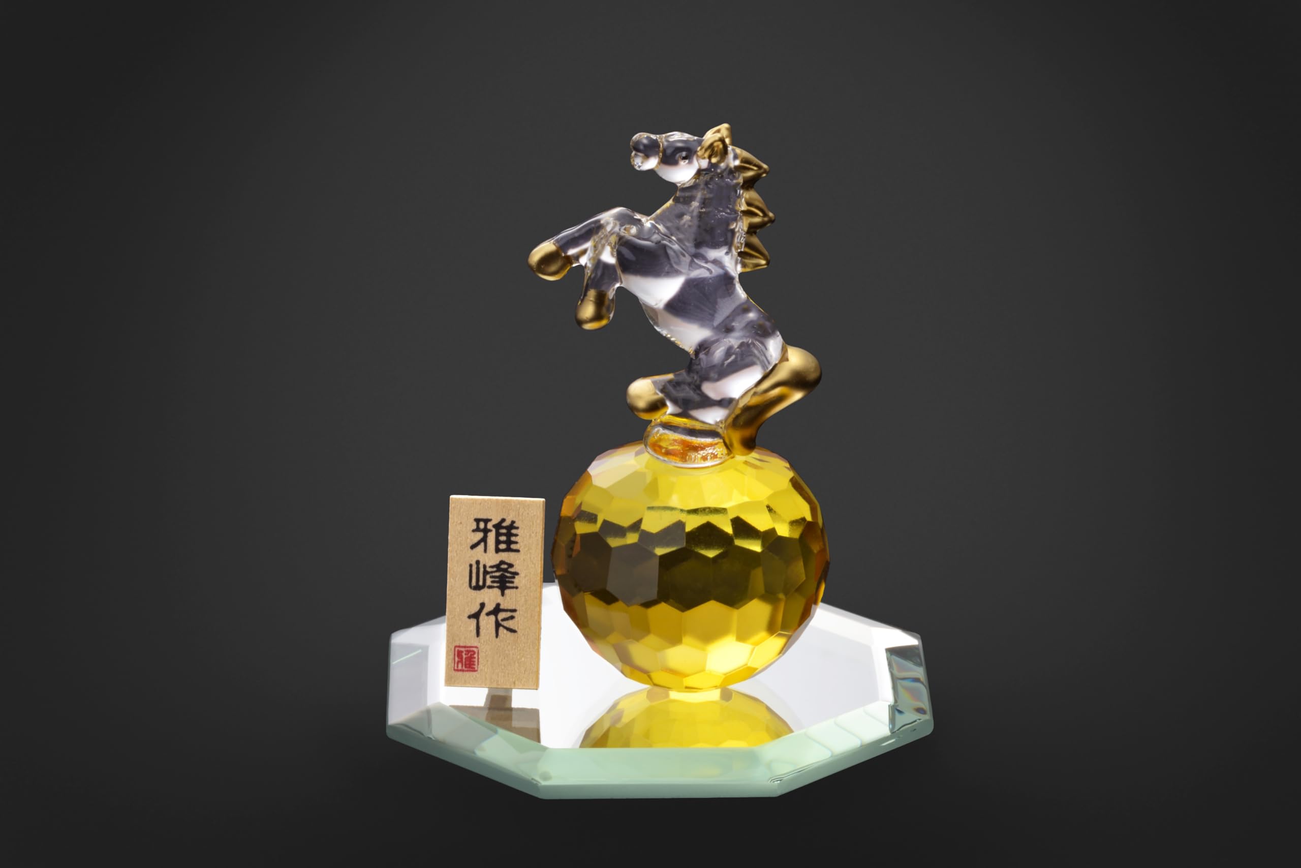 馬　縁起物　ガラス工　上海で 7700054a7876f3748ffc71c7e3ac5c