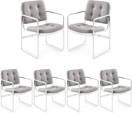 Miniatura 21 de COLAMY Juego de 4 sillas tapizadas para comedor, sillas de cocina de estilo moderno de mediados de siglo con respaldo, sillas de comedor laterales