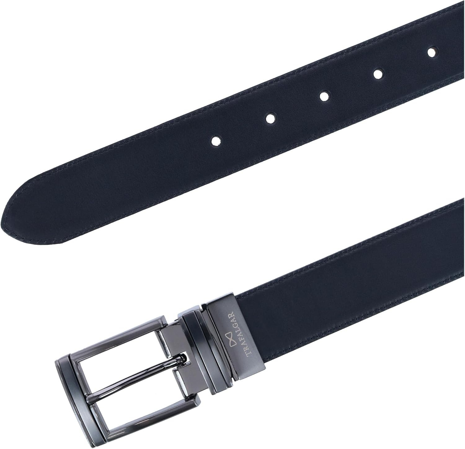 Trafalgar Men's Maverick 32mm Reversible Leather Dress Belt - Image 4