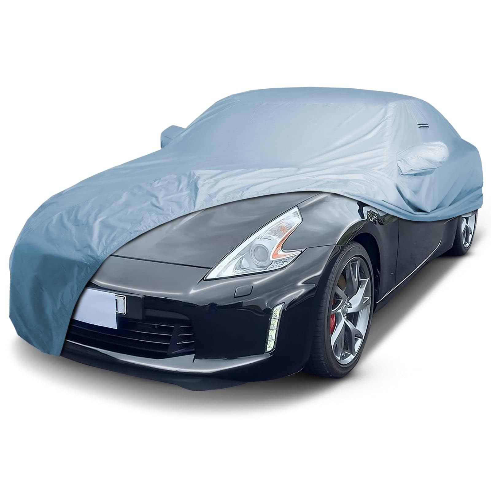 iCarCover Custom Car Cover for 2003-2026 Nissan Z, 370Z, 350Z, Waterproof All-Weather Rain Snow UV Sun Protector Full Exterior Indoor Outdoor Car Cover with Strap Sky Gray 70. Nissan Z, 370Z, 350Z 2003-2026